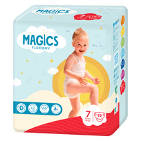 MAGICS FLEXIDRY MAGICAL TUBES XXL, vaikiškos sauskelnės, 15+kg, 19 vnt.