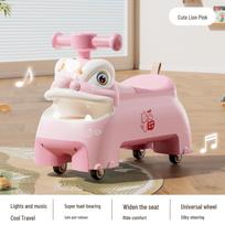 Waking Lion Peanut Car: Children's Twist Scooter for 1-3 Year Olds, Perfect First Birthday Gift white
