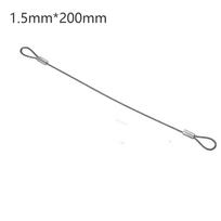 Nerūdijančio plieno Anti Detachment Rope Saugos Laidas Vielos Saugus Sidabrinis 20cmx2mm Scenos Apšvietimo Laidas gray