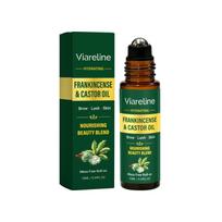 Viareline Frankincense Castor Oil Roll-On Moisturizing Body Skin Daily Massage Care Roller Bottle Gentle Formula 25ml
