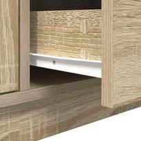 TV Stand with LED Lights Sonoma Oak 100 x 41 x 50 cm