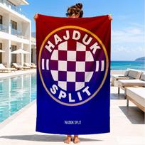 HNK Hajduk Split paplūdimio rankšluostis, greitai džiūstantis, lengvai prižiūrimas, tinkamas tiek sportui, tiek paplūdimio atostogoms, sporto būtinybė 80cmx160cm(31x63inch)