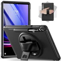 Tablet Cover For Samsung Galaxy Tab S10+S9 S8 S7 Plus Fe 12.4 inch Case Kids Safe PC + TPU Shockproof Hand Strap Stand S9 FE Plus 12.4inch juoda