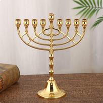 9 šakų žvakidė Elegantiško dizaino rankinis žvakių stovas Stalo puošmena Metalinis žvakidės laikiklis Gold Style 2