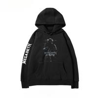 Fit Megadeth - Hooded Sweatshirt for Men and Women with Unique Printed Design and Punk Metal Style - Rock Band Apparel M black