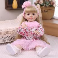 Realistic 55cm Reborn Girl Doll Full Silicone Vinyl Bathe Newborn Babies Dolls Kids Playmates Christmas Halloween Decoration Gifts gray