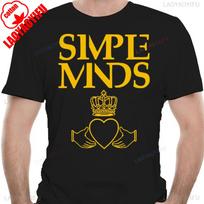 „SIMPLE MINDS“ roko grupės grafikos marškinėliai, vasarinės mados, juokingo rašto medvilniniai marškinėliai, vintažiniai, šaunūs moterims, vyrams, gatvės stiliaus marškinėliai. M yellow