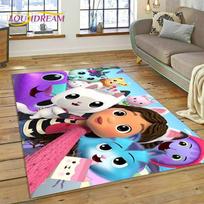 Cartoon Cute Gabbys Dollhouse Girl Carpet Rug for Bedroom Living Room Home Sofa Decoration,Children Game Large Decor Floor Mat 60*90cm