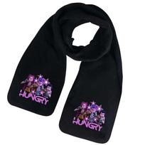 Cartoon Anime POP Super Star Rumi Mira Zoey Printing Scarves Kids Warm Autumn Winter Scarf 163*34cm black