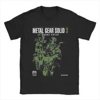 Men T-Shirt Metal Gear Solid 3 Snake Awesome Pure Cotton Tees Short Sleeve T Shi Unisex T-Shirt XXXXL gray