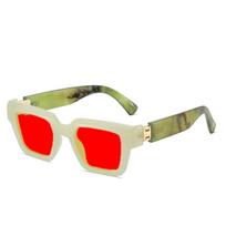 New Square-Frame Anti-Blue Light Glasses with Red/Orange Lenses Classic Driving Anti-Glare Night Vision Eyewear Unisex beige