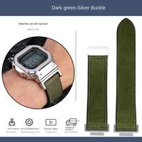 Greito atsegimo laikrodžio apyrankė vyrams Skirta Casio G-SHOCK DW5600 GW-B5600 GM-5600 karvės odos silikoninė laikrodžio apyrankė Nerūdijančio plieno adapterio juosta For 5610 beige