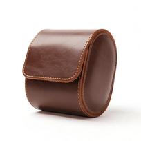 Single Watch Roll Travel Case Portable Vintage Leather Watch Storage Organizer Wristwatches Box Watch Roll Travel Case 1 slots ruda