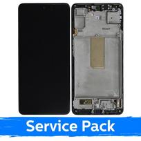 Ekranas skirtas Samsung G985 (G986) S20 Plus su rėmeliu / Cosmic Black / (Service Pack) +INCLUDING BATTERY