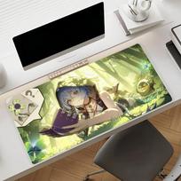 Lucia Elowen Game Zenless Zone Zero Mouse Pad Nonslip Rubber Gamer Balance Computer Mat Decoracion Deskmat Laptop Office Large SBD400x800x2mm black