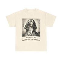 Elegant Cocker Spaniel Dog Shirt Victorian Animal Dog Tee Funny Pet T-Shirt Vintage Animal Art Sassy Regal Clothing 3XL white