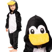 Children's children's pyjamas kigurumi onesie penguin costume black 125-135 black