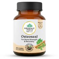A TATA Product - Organic India Osteoseal 60 Capsule - Bio-available Calcium, Phosphorus & Amino Acids, Helps Increase Bone Mineral Density, Healthy