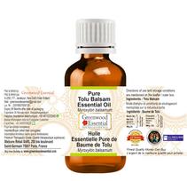 Greenwood Essential Tolu Balsam Essential Oil (Myroxylon balsamum) Pure | Viscous Texture | Rich Aroma | Unisex | All Skin Types |Natural Extract white