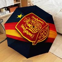 Spain Flag Map Art Automatic Folding Umbrella - 8-Rib Travel Umbrella with Auto Open/Close & Portable Gifts for holidays or birthdays