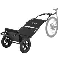 VEVOR Bike Cargo Trailer 27 kg Load 3-in-1 Bicycle Wagon Cart Folding, Backpack/Trailer/Pushcart/ Mode with 305 mm Wheels