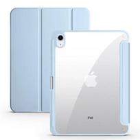 For iPad A16 11th Case with Pen Holder Trifold Acrylic Clear Back Hard Cover For iPad 10.2 9.7 Air 5 11 iPad 10 9 11th A16 Case iPad 5th 9.7 inch