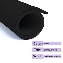 2mm  50x90cm Colorful EVA Foam Sheets DIY Cosplay Craft Foam for Costumes, Props, Arts & School Projects Soft & Durables black