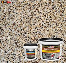 IsolBau Mozaikinio tinko rinkinys Mosaikputz BP50 15kg + Kvarcinis gruntas Quarzgrund 1.5kg