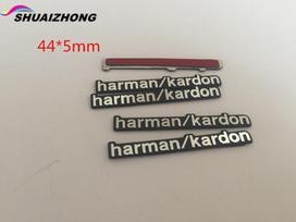 2 vnt. 5 vnt. 10 vnt. „harman/kardon“ automobilio Hi-Fi garsiakalbio garso garsiakalbio ženklelis stereo emblemos lipdukas automobilio stiliaus priedai 2pcs gray