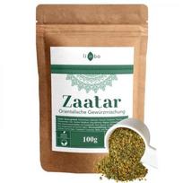 li in ba Zaatar Spices 100g Oriental Precision Tuned Mix with Sumak, No Additives, Bottled in Germany, 1 pcs beige