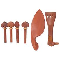 Smuiko smakro atrama Rinkinys 4/4 Medinis stygų laikiklis Derinimo koto mygtuko rinkinys Dalys Aksesuaras BZ10 brown