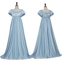 Bridgerton Viduramžių Retro Suknelė Šokiui Cosplay Kostiumas M gray