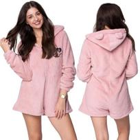 PIŻAMA ONESIE Kigurumi Kombinezon Przebranie Kostium MIŚ BRUDNY RÓŻ [ONESIE13] gray