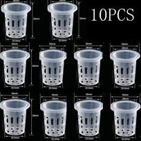 10/20/50Pcs Hydroponic Colonization Net Basket Plant Nursery Pot Aeroponic Vegetable Planting Grow Soilless Culture Sponge Cup black