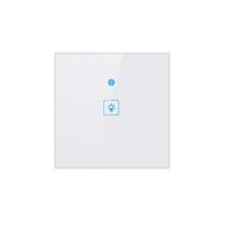 Smart WiFi Touch Panel | Tmall Genie & Alexa Compatible | Single Gang 86 Wall Switch Yes white