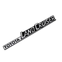 3D Automobilio Lipdukas Toyota Land Cruiser 90 100 120 150 200 lc100 lc200 lc300 Šoninės Durys Galinė Bagažinė Emblema PRADO Automobilio Aksesuarai 2pcs juoda balta spalva