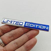 Limited Edition Emblem 3D Aluminum Badges Decal Sticker Auto Racing Sport Emblem For Rear Trunk Side Fender Car Motorcycle black