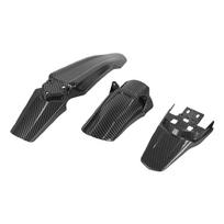 Carbon Fiber Front Rear Fender Frame for Surron Light Bee Electric Scooter Accessories Extended Rear Mudguard Replacement Parts 1set gray