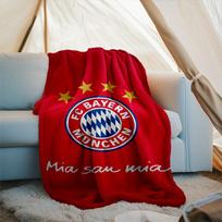 1PC Munich FC Crest Printed Soft Flannel Blanket Throw for Adult Bedroom Living Room Sofa Camping Travel Fan gifts Christmas Gifts 75x90cm
