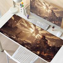 Gamer Large Mouse Pad Clair Obscur Expedition 33 Mousepad Keyboard Tablemat XXL Gaming Accessories Playmat E-Sports PC Desk Mats 30cmx80cm(11.8x31.5inch) brown