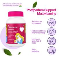 Mamalife Lacta Heal Postpartum Recovery Multivitamin for Women | Ayurvedic Post Pregnancy Support | Hormonal Balance, Hair, Skin & Nail Health |