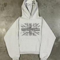 Gothic zipper OK IS THE HER print sweater hoodie jacket, hot sale L gray