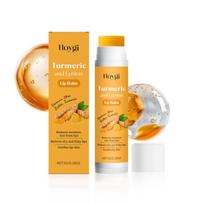 Hoygi Turmeric and Lemon Lip Balm Lip Brightening for Dark Lips Care Dry Lips Treatment Dead Skin Remover Moisturizing Lip Balm orange