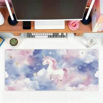 Unicorn Pink Dream Mouse Pad For Office Gaming And Keyboards Non-Slip Large Waterproof 30cmx60cm