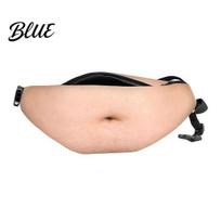 Lengvas Juosmens Krepšys Šventėms Alaus Pilvuko Fanny Pack Juokingas Plaukuotas Krepšys Realistiškas 3D Didelis Krepšys Pilvas Tėvo Kūnas Pokštas Dovana Vyrams Vyrui Praktiška Sandėliavimo D beige