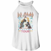 Def Leppard Hysteria Tour 1988 Women's Rocker Tank 110 white