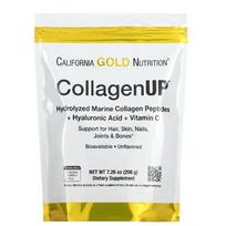 California Gold Nutrition Collagen Up Hydrolyzed Marine Collagen Peptide + Hyaluronic Acid + Vitamin C Unflavored 1 pcs 206g