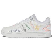 Adidas Neo Hoops 3.0 Lifestyle Non-Slip Durable Low-Top Skate Shoes Women Sneakers White HP3164 36 white