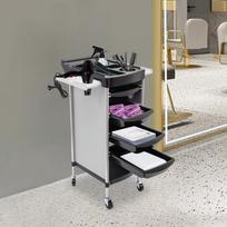 36 * 37 * 85cm Salon Trolley 6-Tier Drawer-Type Multi-Functional Salon Trolley, Hairdressing Shelf with Wheels For Storing Items juoda