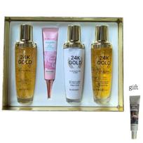 K.Solegió 24K aukso kolageno didelio drėkinimo 4 dalių rinkinys – veido kremas, losjonas, esencija ir paakių kremas Gold Collagen High  Moisturizing 4-Piece Set gray